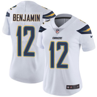 Nike Los Angeles Chargers #12 Travis Benjamin White Women's Stitched NFL Vapor Untouchable Limited Jersey